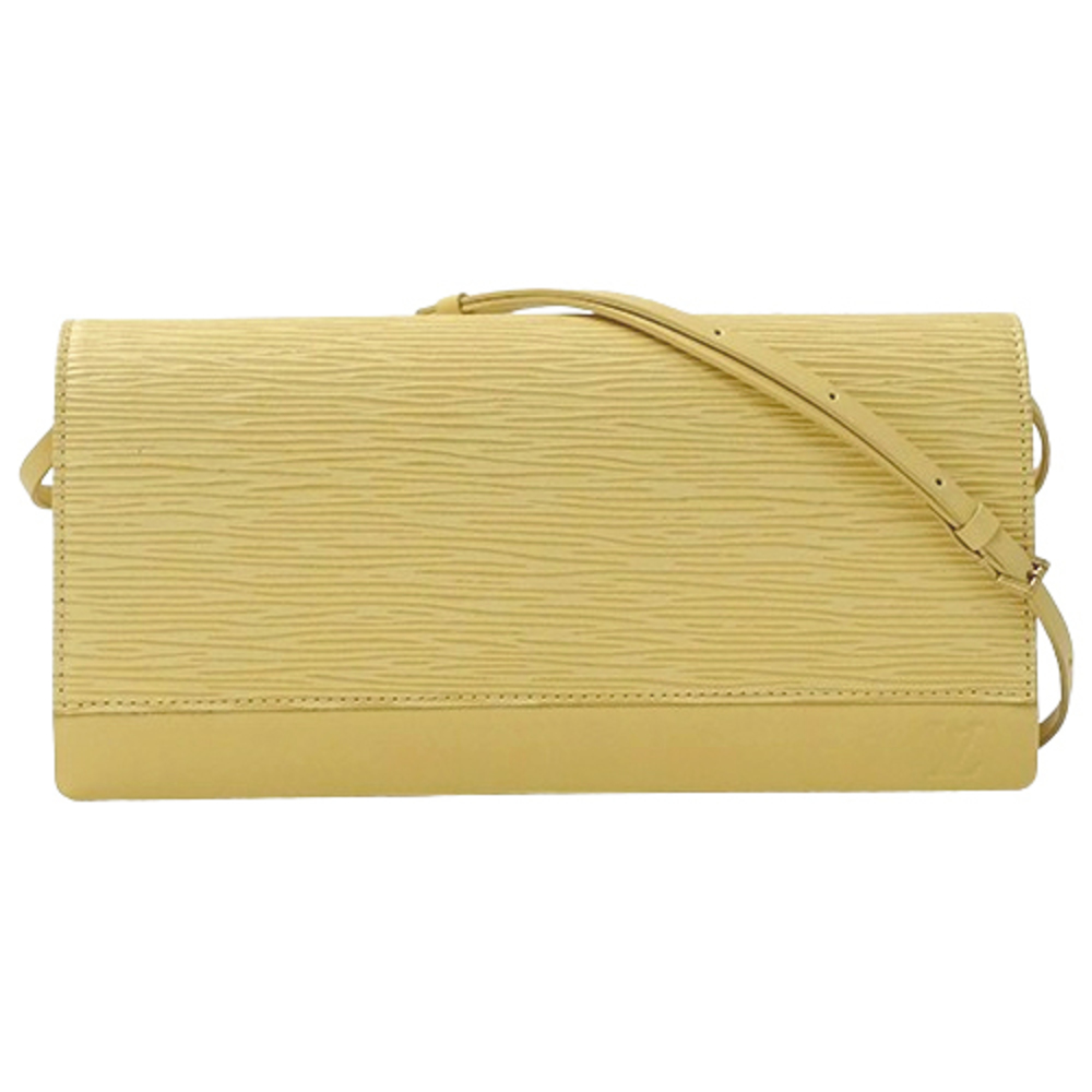 Louis Vuitton Shoulder Bag Clutch Bag Honfleur Vanilla Yellow/Cream